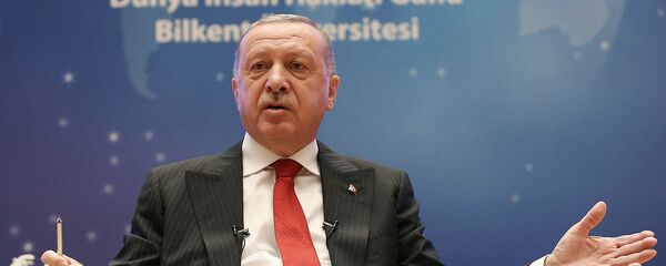 Выступление президента Турции Реджепа Тайипа Эрдогана на мероприятии Всемирного Дня прав человека (10 декабря 2019). Анкара - Sputnik Армения