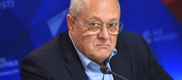 Старший преподаватель Школы востоковедения НИУ ВШЭ Андрей Чупрыгин во время пресс-конференции (2 сентября 2019). Москвa - Sputnik Армения