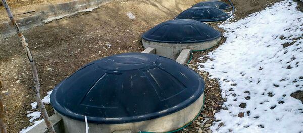 Биогазовая установка в селе Памбак, Гегаркуник - Sputnik Արմենիա