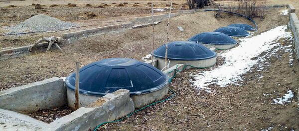 Биогазовая установка в селе Памбак, Гегаркуник Биогазовая установка в селе Памбак, Гегаркуник - Sputnik Армения