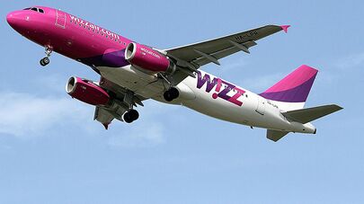 Самолет авиакомпании Wizz Air 