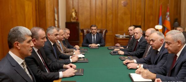 Заседание в СНБ во главе с и.о. директора Эдуардом Мартиросяном (16 декабря 2019). Еревaн - Sputnik Армения