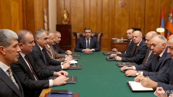 Заседание в СНБ во главе с и.о. директора Эдуардом Мартиросяном (16 декабря 2019). Еревaн - Sputnik Армения
