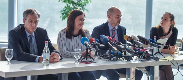 Совместная пресс-конференция бюджетной авиакомпании Wizz Air, компании «Международные аэропорты Армении» и Комитета гражданской авиации (16 декабря 2019). Еревaн - Sputnik Армения