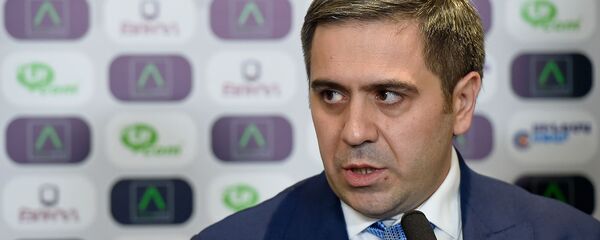 Брифинг новоизбранного президента Федерации футбола Армении Армена Меликбекяна после внеочередного заседания ФФА (23 декабря 2019). Еревaн - Sputnik Армения