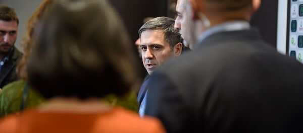 Брифинг новоизбранного президента Федерации футбола Армении Армена Меликбекяна после внеочередного заседания ФФА (23 декабря 2019). Еревaн - Sputnik Армения