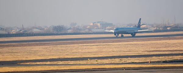 Самолет юбилейного рейса Ереван - Москва приземляется в аэропорту Звартноц (30 декабря 2019). Ереван Самолет юбилейного рейса Ереван - Москва приземляется в аэропорту Звартноц (30 декабря 2019). Ереван - Sputnik Армения