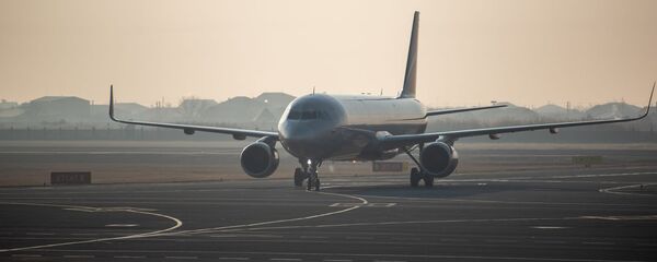 Самолет юбилейного рейса Ереван - Москва приземляется в аэропорту Звартноц (30 декабря 2019). Ереван - Sputnik Արմենիա
