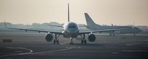 Самолет юбилейного рейса Ереван - Москва приземляется в аэропорту Звартноц (30 декабря 2019). Ереван - Sputnik Արմենիա