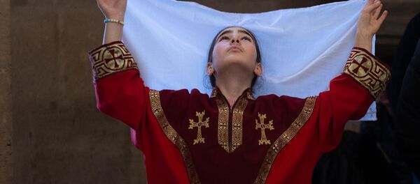 Рождественская литургия в церкви Святого Григора Лусаворича (6 января 2020). Еревaн - Sputnik Արմենիա
