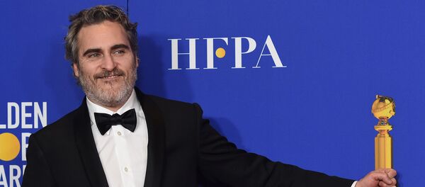 Хоакин Феникс на 77-й ежегодной премии Золотой глобус (5 января 2020). Беверли-Хиллз - Sputnik Армения