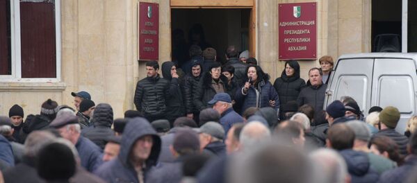 Митинги в Абхазии - Sputnik Արմենիա