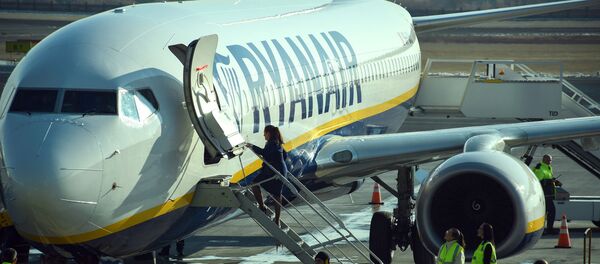 Встреча первого рейса Милан-Ереван-Милан авиакомпании Ryanair в аэропорту Звартноц (14 января 2020). Еревaн - Sputnik Армения