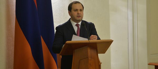 Речь директора СНБ Георгия Кутояна на торжественном заседании, посвящённом Дню работника органов Национальной безопасности (22 декабря 2017). Еревaн - Sputnik Արմենիա