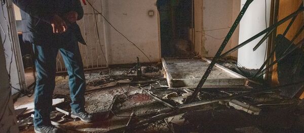 Последствия пожара в Доме Печати (18 января 2020). Еревaн - Sputnik Արմենիա