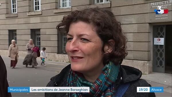 Жанна Барсегян, кандидат в мэры города Страсбург от партии экологов - Sputnik Արմենիա