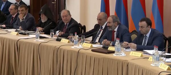 Выступление Никола Пашиняна на заседании Совета попечителей Всеармянского фонда Айастан - Sputnik Армения