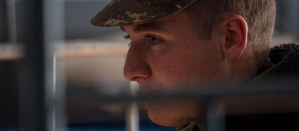 Солдат в казарме Солдат в казарме - Sputnik Արմենիա