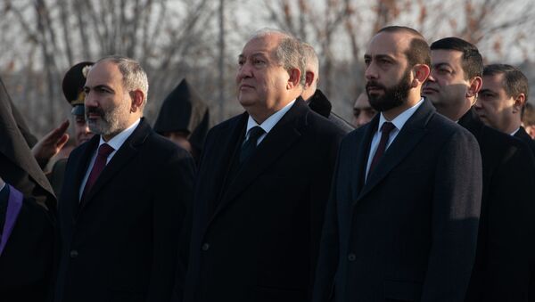  День Армии в Мемориальном комплексе Ераблур (28 января 2020). Еревaн - Sputnik Армения