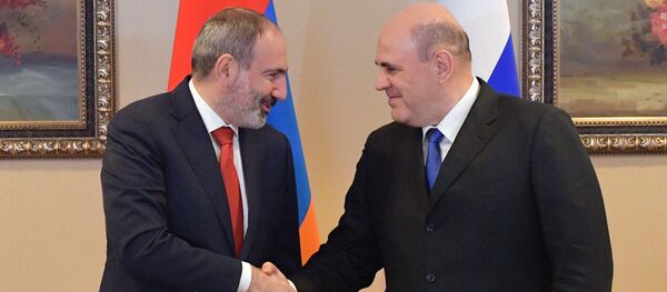 Михаил Мишустин и Никол Пашинян Михаил Мишустин и Никол Пашинян - Sputnik Արմենիա