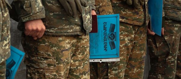 Демобилизация в одной из воинских частей Еревана - Sputnik Արմենիա