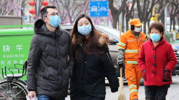Жители Пекина в медицинских масках  - Sputnik Արմենիա