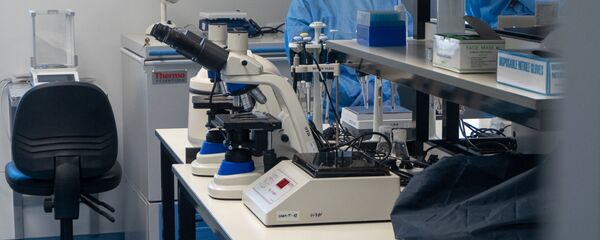 Учебная лаборатория в Национальном центре по контролю и профилактике заболеваний - Sputnik Արմենիա