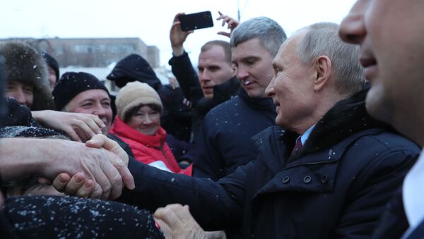 Рабочая поездка президента РФ В. Путина в Череповец - Sputnik Армения
