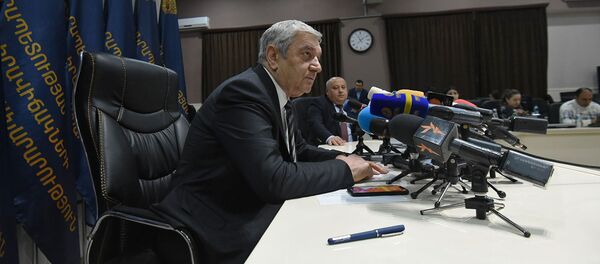 Пресс-конференция министра по чрезвычайным ситуациям Феликса Цолакяна (5 февраля 2020). Еревaн - Sputnik Արմենիա