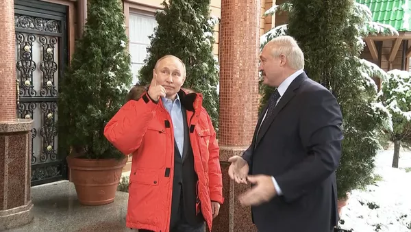 И везет же вам, и снега море: Лукашенко приехал к Путину в Сочи