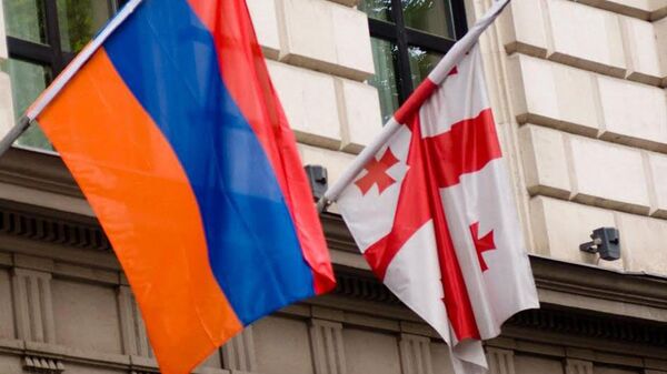 Հայաստանի ու Վրաստանի դրոշները - Sputnik Արմենիա