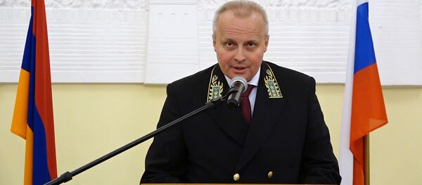 Посол России Сергей Копыркин на торжественном приеме по случаю Дня дипломатического работника (10 февраля 2020). Еревaн - Sputnik Արմենիա