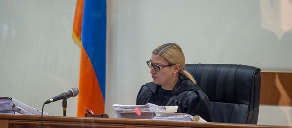 Судья Анна Данибекян на судебном заседании по делу 1-го марта (11 февраля 2020). Еревaн - Sputnik Արմենիա