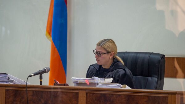 Судья Анна Данибекян на судебном заседании по делу 1-го марта (11 февраля 2020). Еревaн - Sputnik Արմենիա