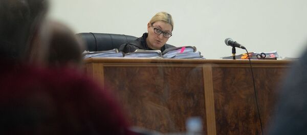 Судья Анна Данибекян на судебном заседании по делу 1-го марта (11 февраля 2020). Еревaн - Sputnik Արմենիա