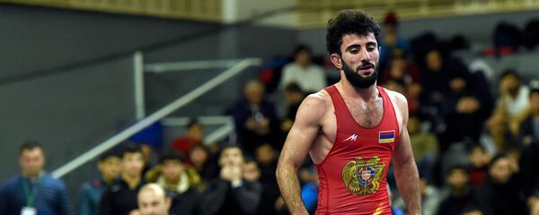 Геворг Гарибян на Чемпионате Армении по греко-римской борьбе (4 декабря 2019). Еревaн Геворг Гарибян на Чемпионате Армении по греко-римской борьбе (4 декабря 2019). Еревaн - Sputnik Արմենիա