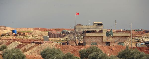 Турецкий пост наблюдения на границе с Сирией в окрестностях сирийского города Мааррат-эн-Нууман, освобожденный военнослужащими Сирийской арабской армии (20 февраля 2020). - Sputnik Արմենիա