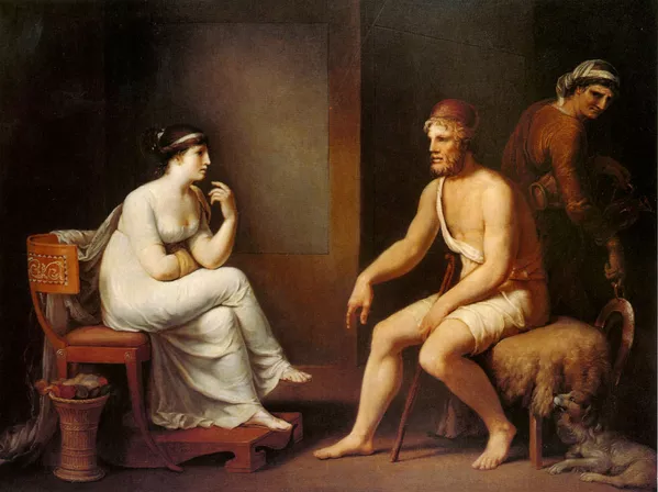 Картине Тишбейна Одиссей и Пенелопа (1802 год) Картине Тишбейна Одиссей и Пенелопа (1802 год) - Sputnik Армения