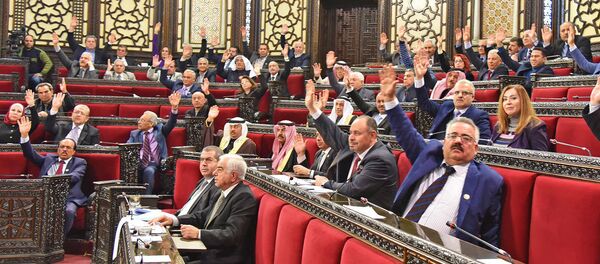 Заседание Парламента Сирии, на которой принята резолюция, осуждающая геноцид армян в Османской империи (13 февраля 2020). Сирия Заседание Парламента Сирии, на которой принята резолюция, осуждающая геноцид армян в Османской империи (13 февраля 2020). Сирия - Sputnik Արմենիա