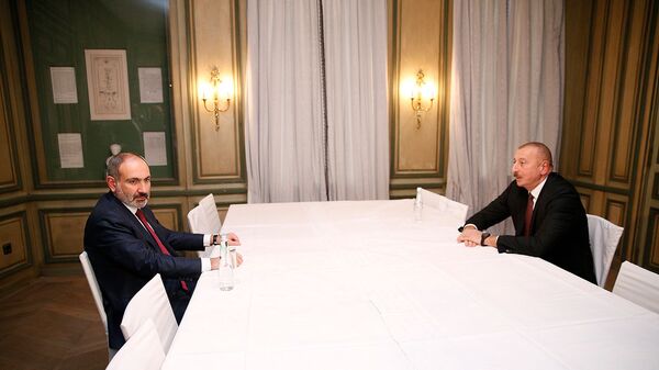 Նիկոլ Փաշինյանի և Իլհամ Ալիևի հանդիպումը - Sputnik Արմենիա