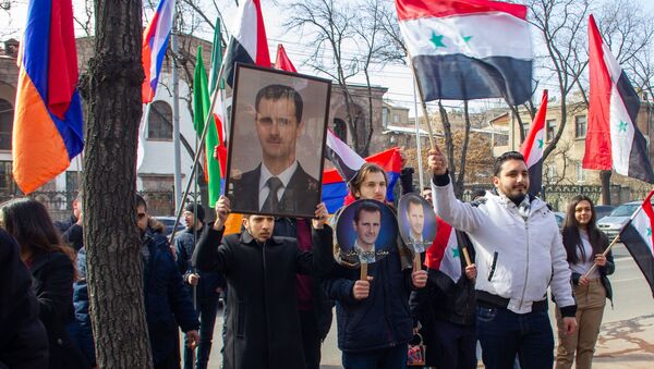 Шествие благодарности Сирии за признание Геноцида армян (16 февраля 2020). Еревaн - Sputnik Армения