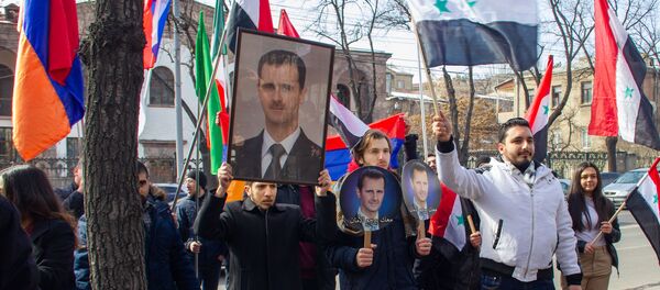 Шествие благодарности Сирии за признание Геноцида армян (16 февраля 2020). Еревaн Шествие благодарности Сирии за признание Геноцида армян (16 февраля 2020). Еревaн - Sputnik Армения