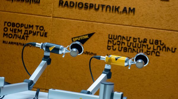 Микрофоны в павильоне радио Sputnik - Sputnik Армения