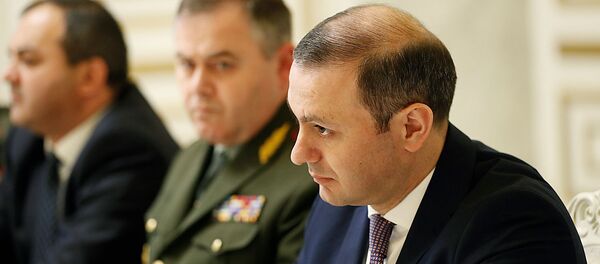 Секретарь Совета безопасности Армен Григорян на совещании в связи  с гибелью военнослужащих (17 февраля 2020). Еревaн - Sputnik Արմենիա