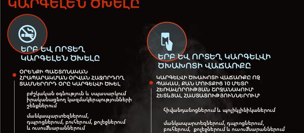 Հայաստանում երբ եվ որտեղ կարգելեն ծխելը - Sputnik Արմենիա