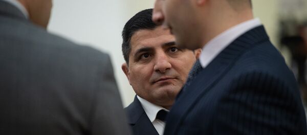 Армен Назарян перед началом церемонии награждения лучших спортсменов 2019 года (21 февраля 2020). Еревaн - Sputnik Արմենիա