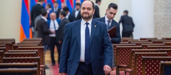 Министр образования, науки, культуры и спорта Араик Арутюнян по окончании церемонии награждения лучших спортсменов 2019 года (21 февраля 2020). Еревaн - Sputnik Արմենիա