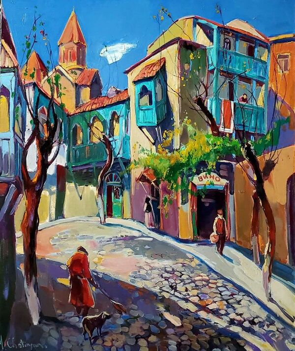 Не любит сравнения с Сарьяном, или Почему армянский художник рисует только Тифлис - Sputnik Армения