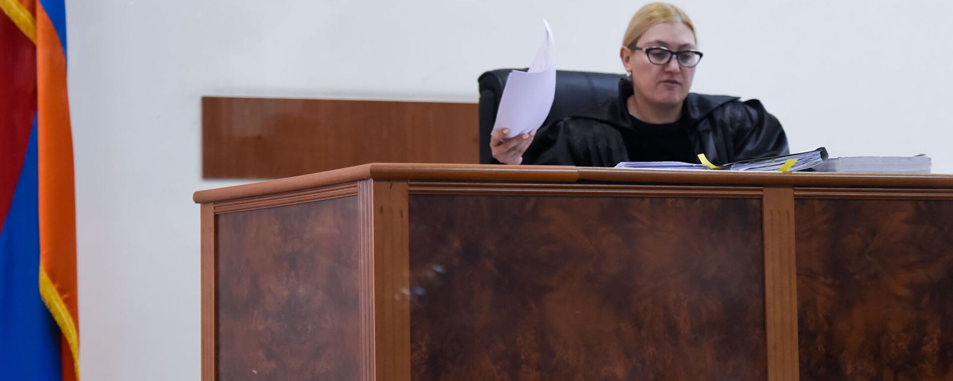 Судья Анна Данибекян на судебном заседании по делу 1 марта (25 февраля 2020). Еревaн - Sputnik Армения, 1920, 06.03.2020