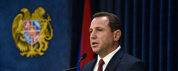 Министр обороны Армении Давид Тоноян на пресс-конференции (27 февраля 2020). Еревaн Министр обороны Армении Давид Тоноян на пресс-конференции (27 февраля 2020). Еревaн - Sputnik Արմենիա